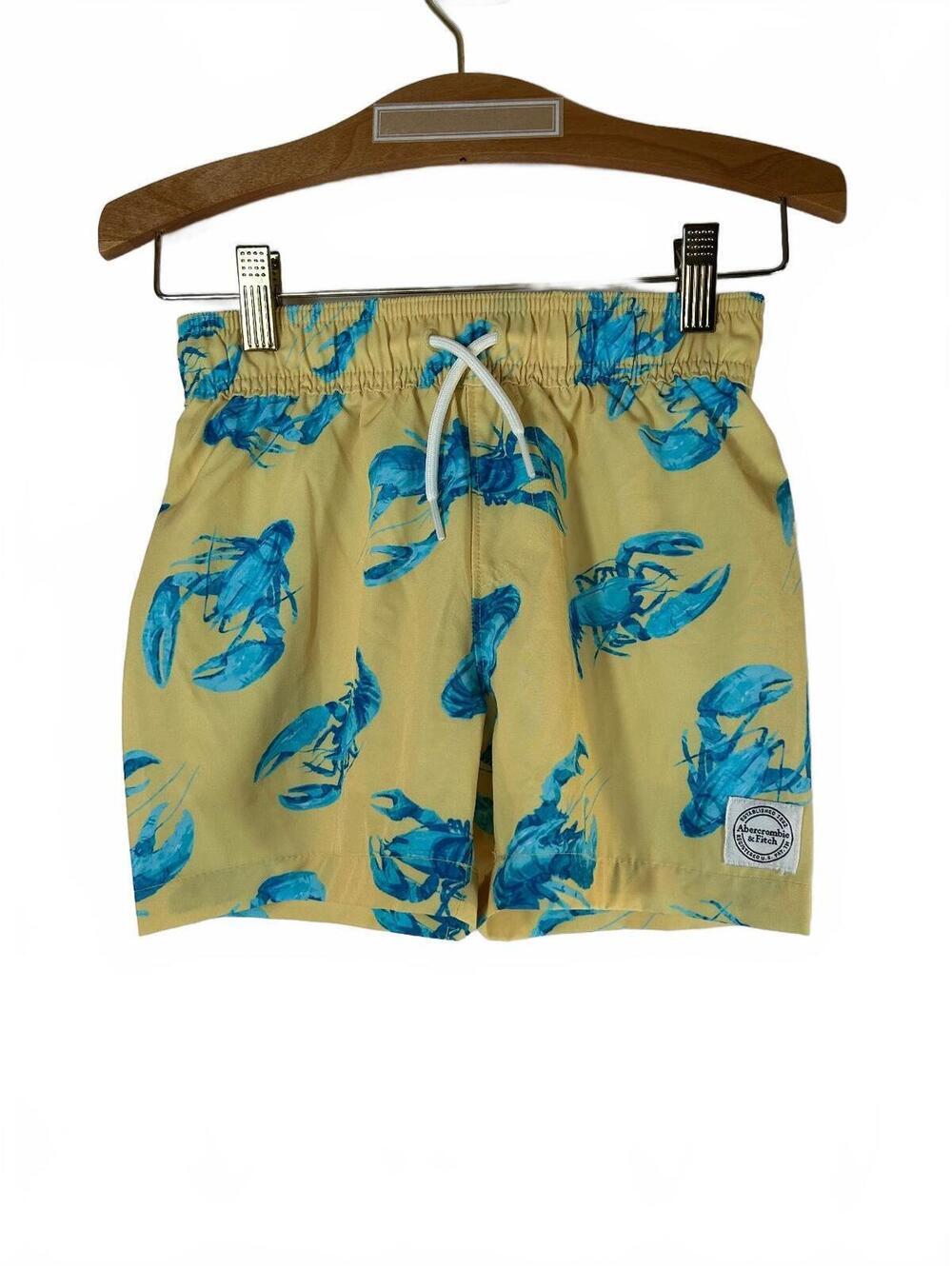ABERCROMBIE KIDS Boyโs Lobster Print Swim Trunks / Size: 5/6